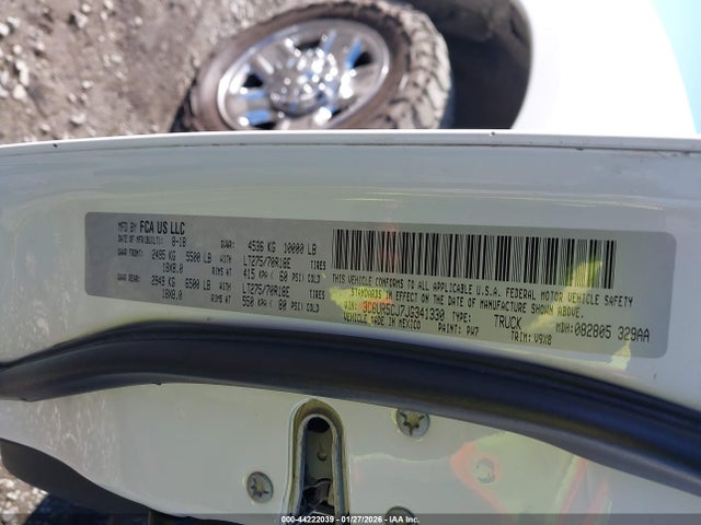 Продажа на аукционе авто 2018 Ram 2500 Tradesman  4x4 6'4 Box, vin: 3C6UR5CJ7JG341330, номер лота: 44222039