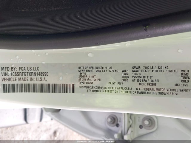 2024 RAM 1500 1C6SRFGTXRN148990 Photo 8