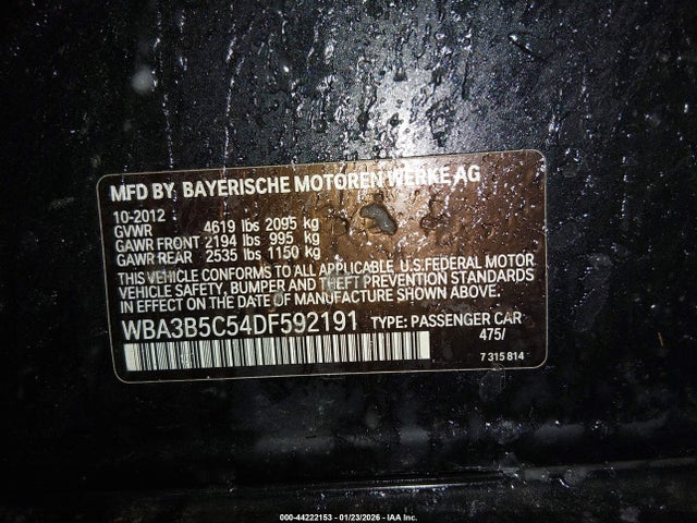 Aukcja sprzedaży 2013 Bmw 328i Xdrive, vin: WBA3B5C54DF592191, numer aukcji: 44222153