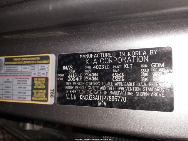 KNDJ23AU1P7886770 KIA SOUL LX