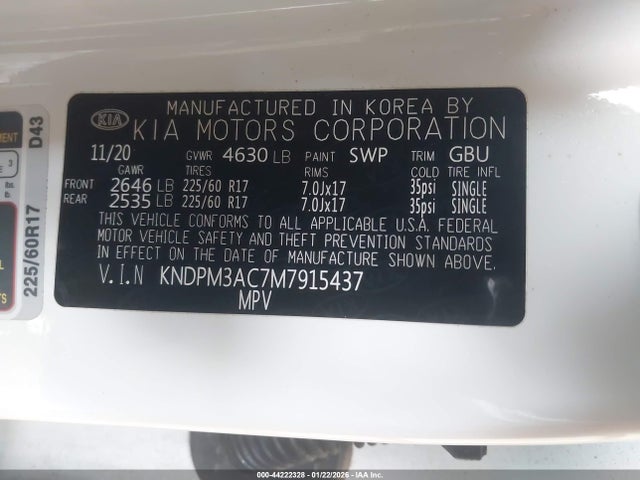 KIA Sportage Lx 2021 KNDPM3AC7M7915437 Image 9