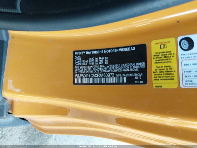 2015 MINI HARDTOP WMWXP7C5XF2A60973 Photo 8
