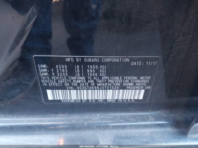 4S3GTAK66J3721520 Subaru Impreza 2.0i Sport