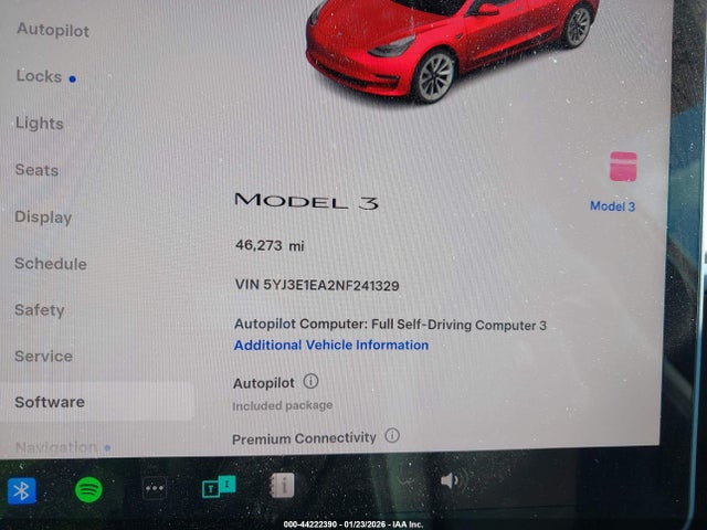 2022 TESLA MODEL 3 5YJ3E1EA2NF241329 Photo 6