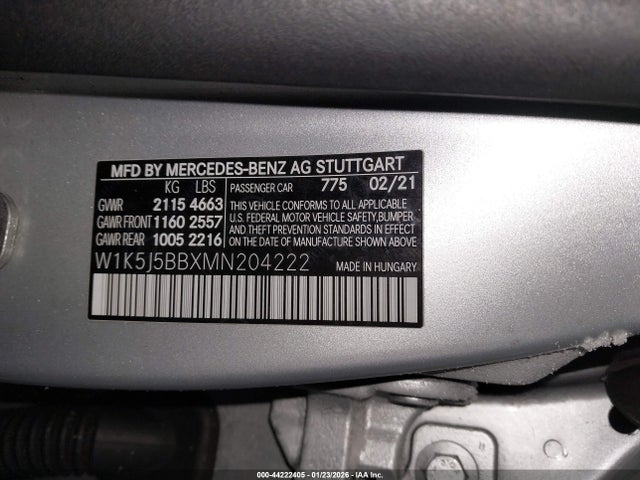 Продаж на аукціоні авто 2021 Mercedes-benz Amg Cla 35 4matic, vin: W1K5J5BBXMN204222, номер лоту: 44222405