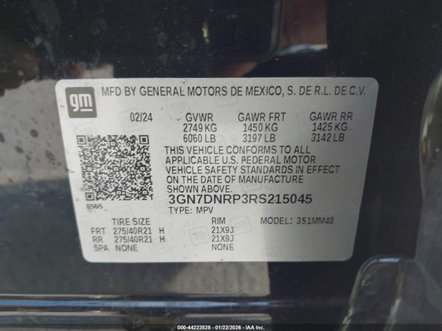 Chevrolet Equinox Ev Rs 2024 3GN7DNRP3RS215045 Image 9