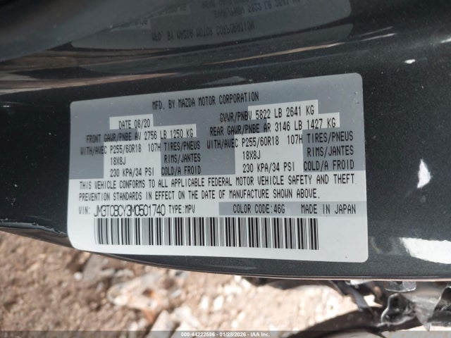 2021 MAZDA CX-9 JM3TCBCY3M0501740 Photo 8