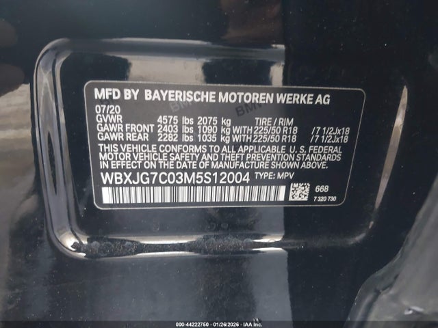 2021 BMW X1 WBXJG7C03M5S12004 Photo 8