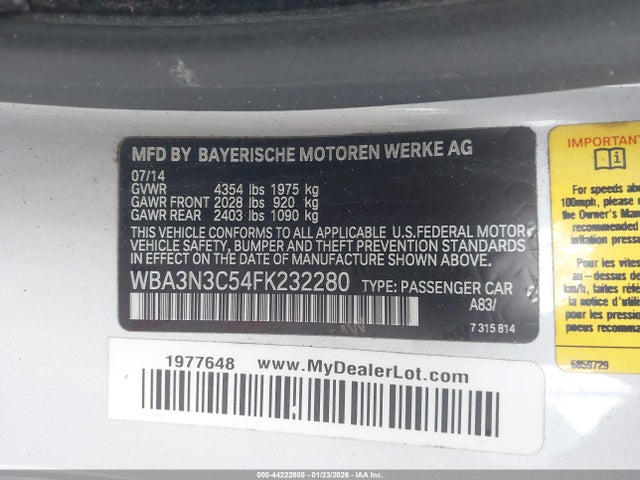 2015 BMW 428I WBA3N3C54FK232280 Photo 8