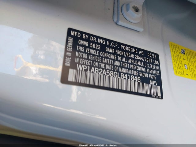 2016 PORSCHE MACAN WP1AB2A58GLB41846 Photo 8