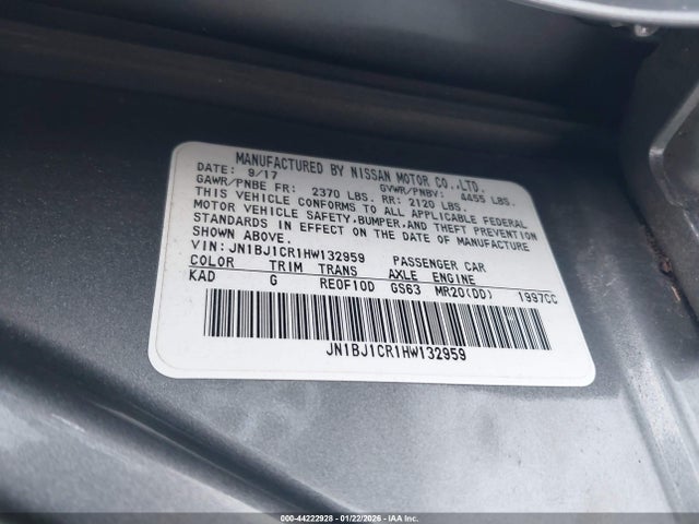 JN1BJ1CR1HW132959 Nissan Rogue Sport Sl