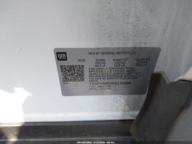 1G1FY6S07P4132459 Chevrolet Bolt Euv Fwd Lt