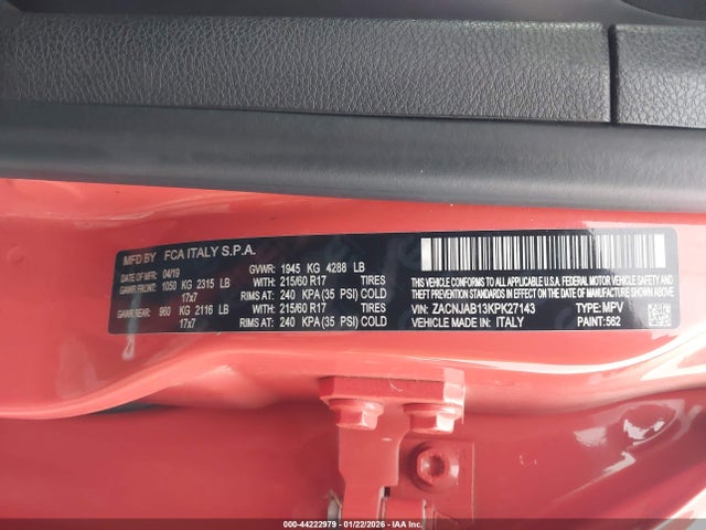 2019 JEEP RENEGADE ZACNJAB13KPK27143 Photo 8