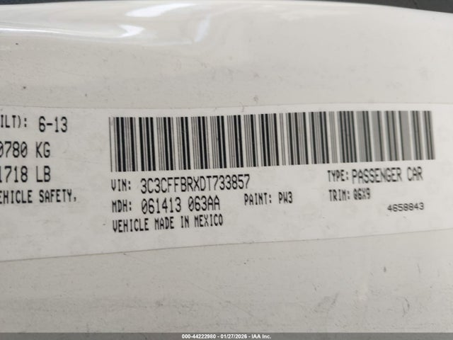 2013 FIAT 500 3C3CFFBRXDT733857 Photo 8