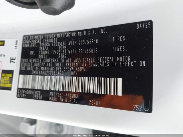 7MUFBABG2SV081495 Toyota Corolla Cross Hybrid Xse