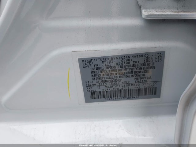 Nissan Sentra Sr Xtronic Cvt 2021 3N1AB8DV2MY323452 Image 9