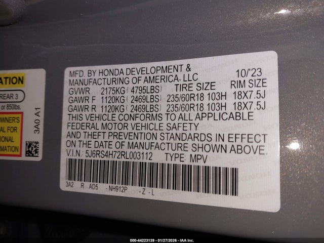 2024 HONDA CR-V 5J6RS4H72RL003112 Photo 8