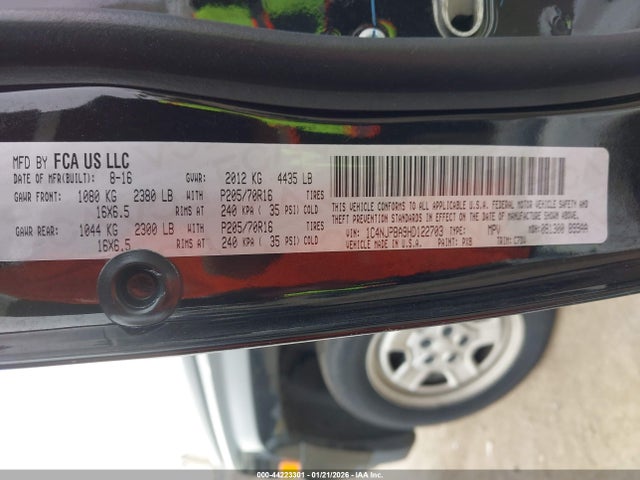1C4NJPBA9HD122703 Jeep Patriot Sport Fwd