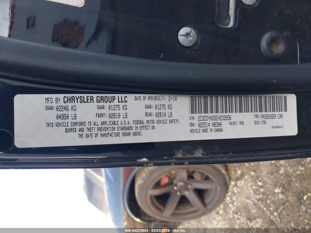 44223502 :رقم المزاد ، 2C3CDYAG5EH233956 vin ، 2014 Dodge Challenger Sxt مزاد بيع