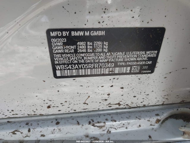 2024 BMW M3 WBS43AY05RFR70349 Photo 8