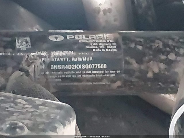 3NSR4D2KXSG077568 Polaris Rzr Pro R 4 Ultimate