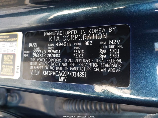 KNDPVCAG9P7014851 KIA Sportage Hybrid Ex