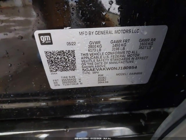 Продаж на аукціоні авто 2022 Buick Enclave Awd Essence, vin: 5GAEVAKW0NJ180954, номер лоту: 44223591