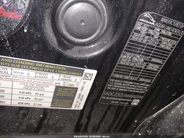 2021 JAGUAR F-PACE SADCZ2EEXMA682344 Photo 8