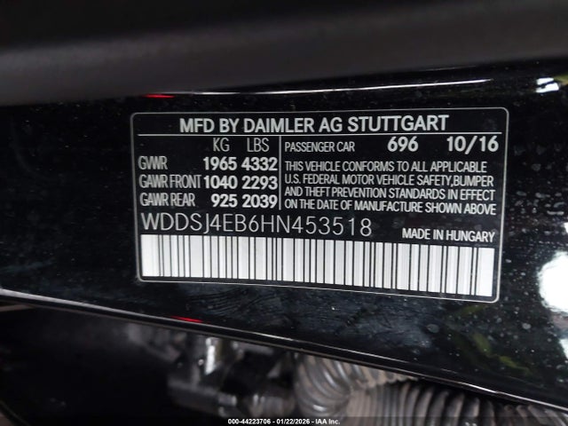 Mercedes-Benz CLA 250 2017 WDDSJ4EB6HN453518 Image 9