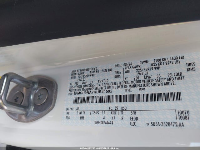 Ford Escape St-line Select 2024 1FMCU9NA7RUB41592 Image 9