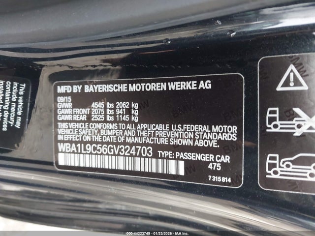 WBA1L9C56GV324703 BMW 228i Xdrive