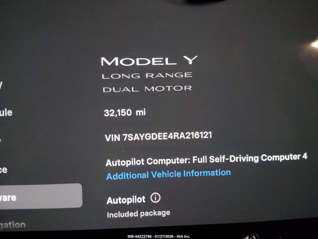 2024 TESLA MODEL Y 7SAYGDEE4RA216121 Photo 6