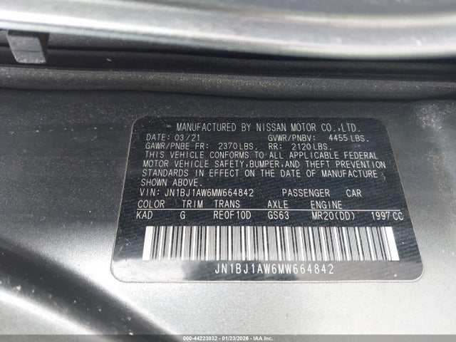 2021 NISSAN ROGUE SPORT JN1BJ1AW6MW664842 Photo 8