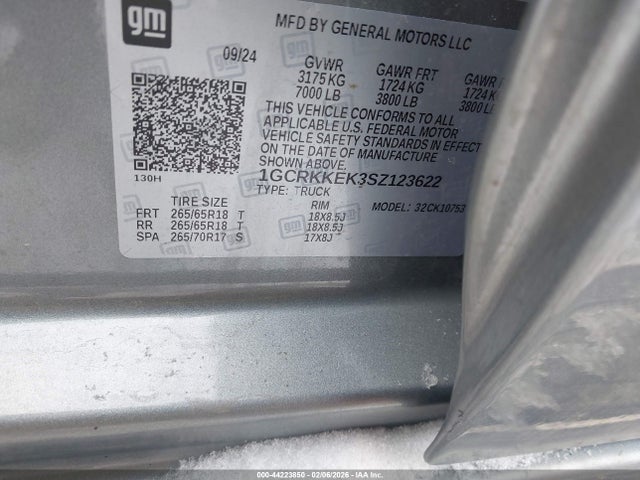 2025 CHEVROLET SILVERADO 1500 1GCRKKEK3SZ123622 Photo 8