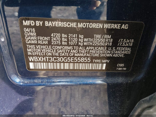 2016 BMW X1 WBXHT3C30G5E55855 Photo 8