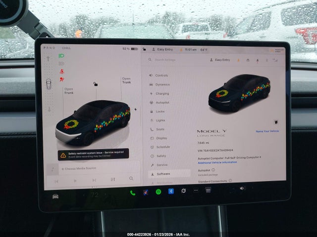 Продажа на аукционе авто 2026 Tesla Model Y Premium Rear-wheel Drive/standard Rear-wheel Drive, vin: 7SAYGDEDXTA428424, номер лота: 44223926
