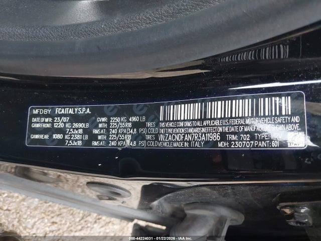 ZACNDFAN7R3A11986 Dodge Hornet Gt