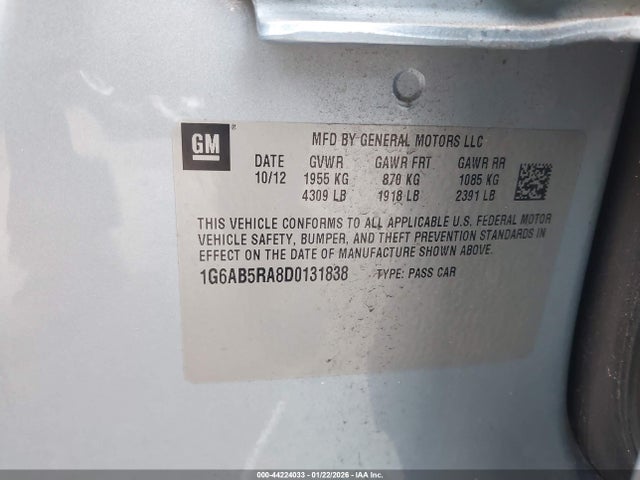 2013 CADILLAC ATS 1G6AB5RA8D0131838 Photo 8