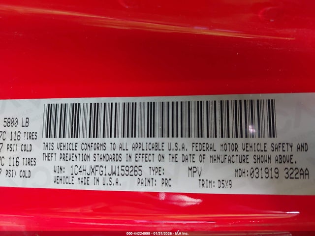 2018 JEEP WRANGLER UNLIMITED 1C4HJXFG1JW159265 Photo 8