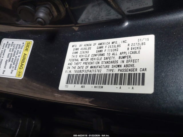 Acura Tlx V6 Tech 2015 19UUB2F52FA015792 Image 9