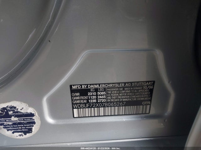 2007 MERCEDES-BENZ E 550 WDBUF72X07B065267 Photo 8