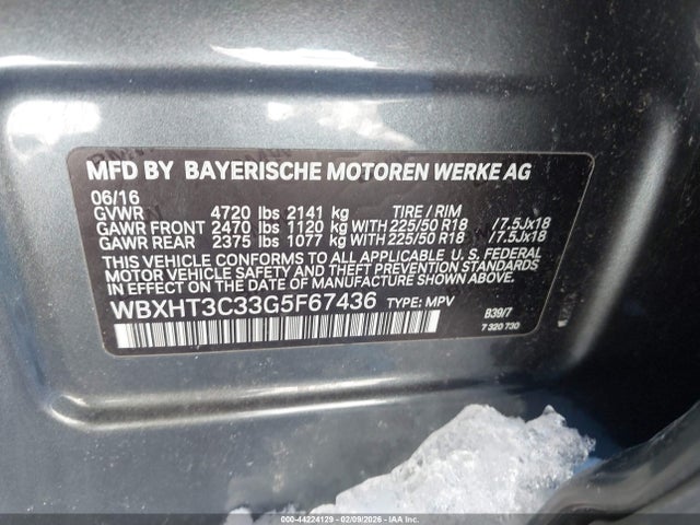 BMW X1 Xdrive28i 2016 WBXHT3C33G5F67436 Image 9