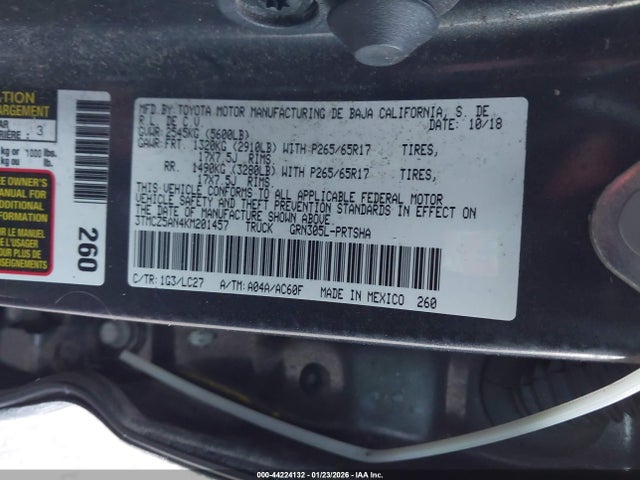 3TMCZ5AN4KM201457 Toyota Tacoma Trd Sport