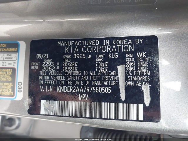 KNDER2AA7R7560505 KIA SELTOS EX