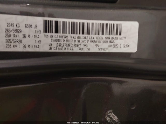 Jeep Grand Cherokee Altitude 2015 1C4RJFAG4FC121897 Image 9