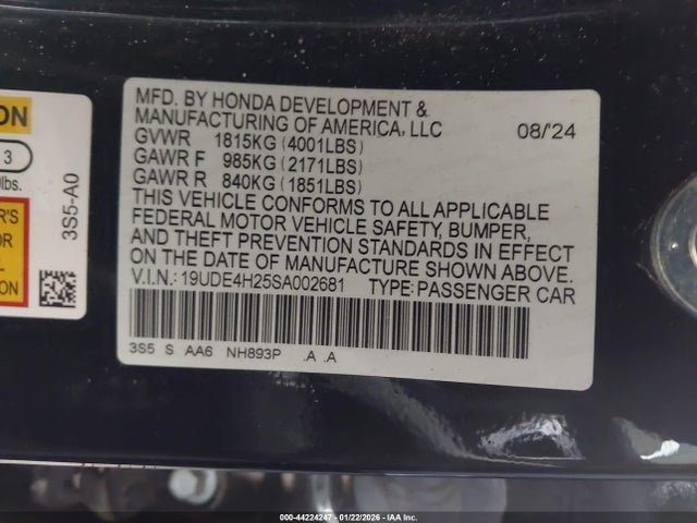 2025 ACURA INTEGRA 19UDE4H25SA002681 Photo 8