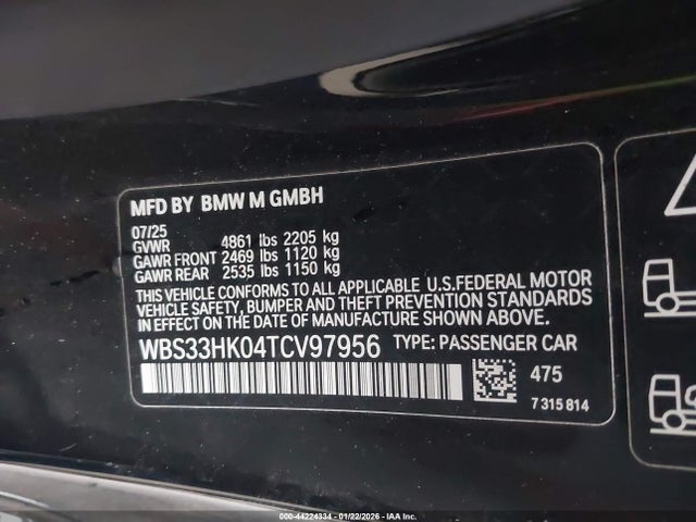 WBS33HK04TCV97956 BMW M4 Competition Xdrive