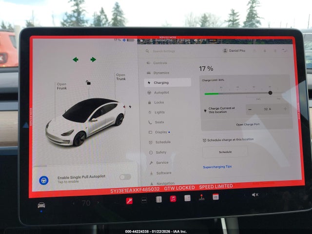 Продаж на аукціоні авто 2019 Tesla Model 3 Long Range/mid Range/standard Range/standard Range Plus, vin: 5YJ3E1EAXKF485032, номер лоту: 44224338