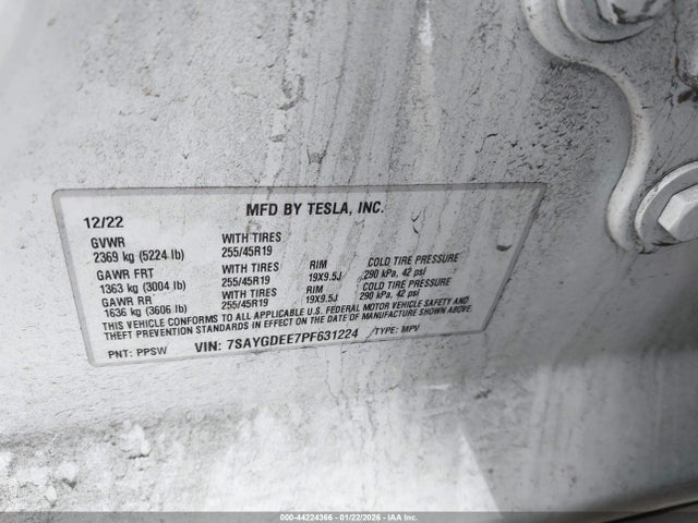 2023 TESLA MODEL Y 7SAYGDEE7PF631224 Photo 8