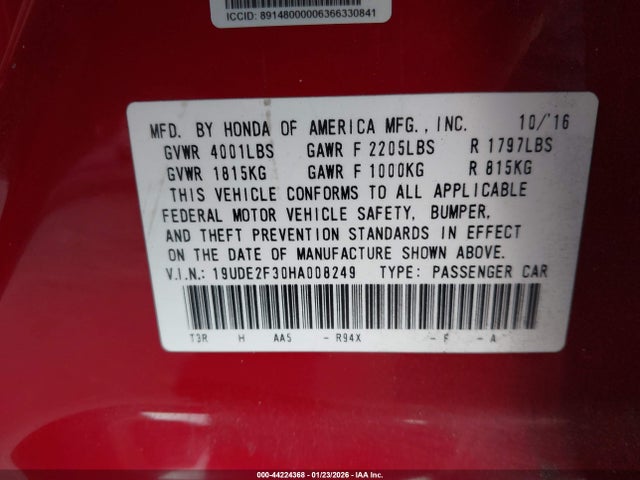 19UDE2F30HA008249 Acura Ilx Acurawatch Plus Package